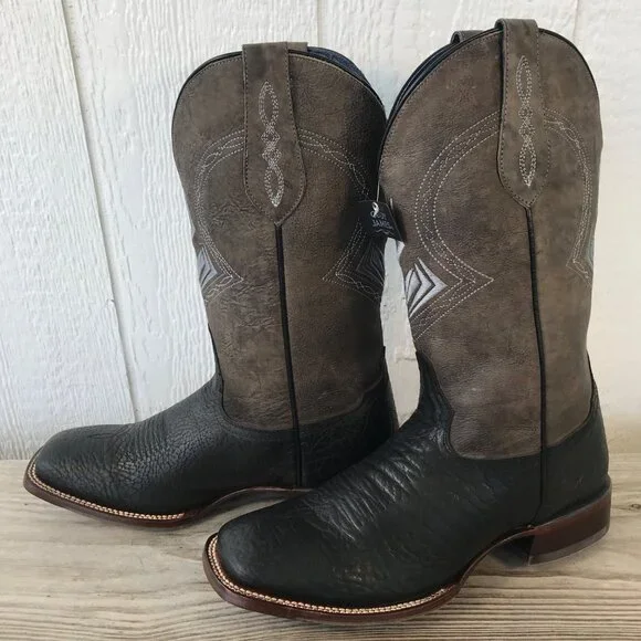 Cody James Bull Shoulder Mens Black Gray Leather Western Boots Mens 9 D BBH4 - Picture 2 of 13